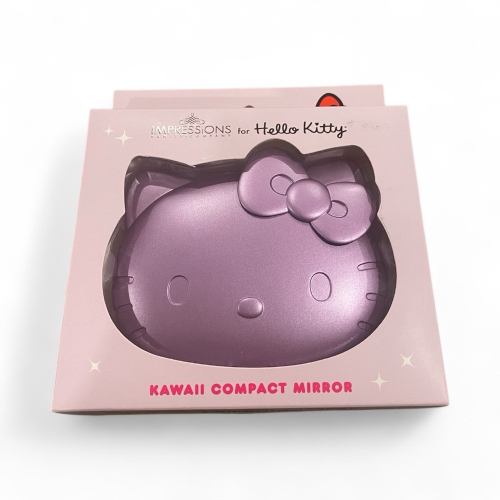 Hello Kitty Purple Kawaii Compact Mirror NWT